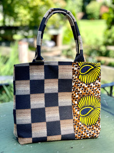 Geometric Print Tote