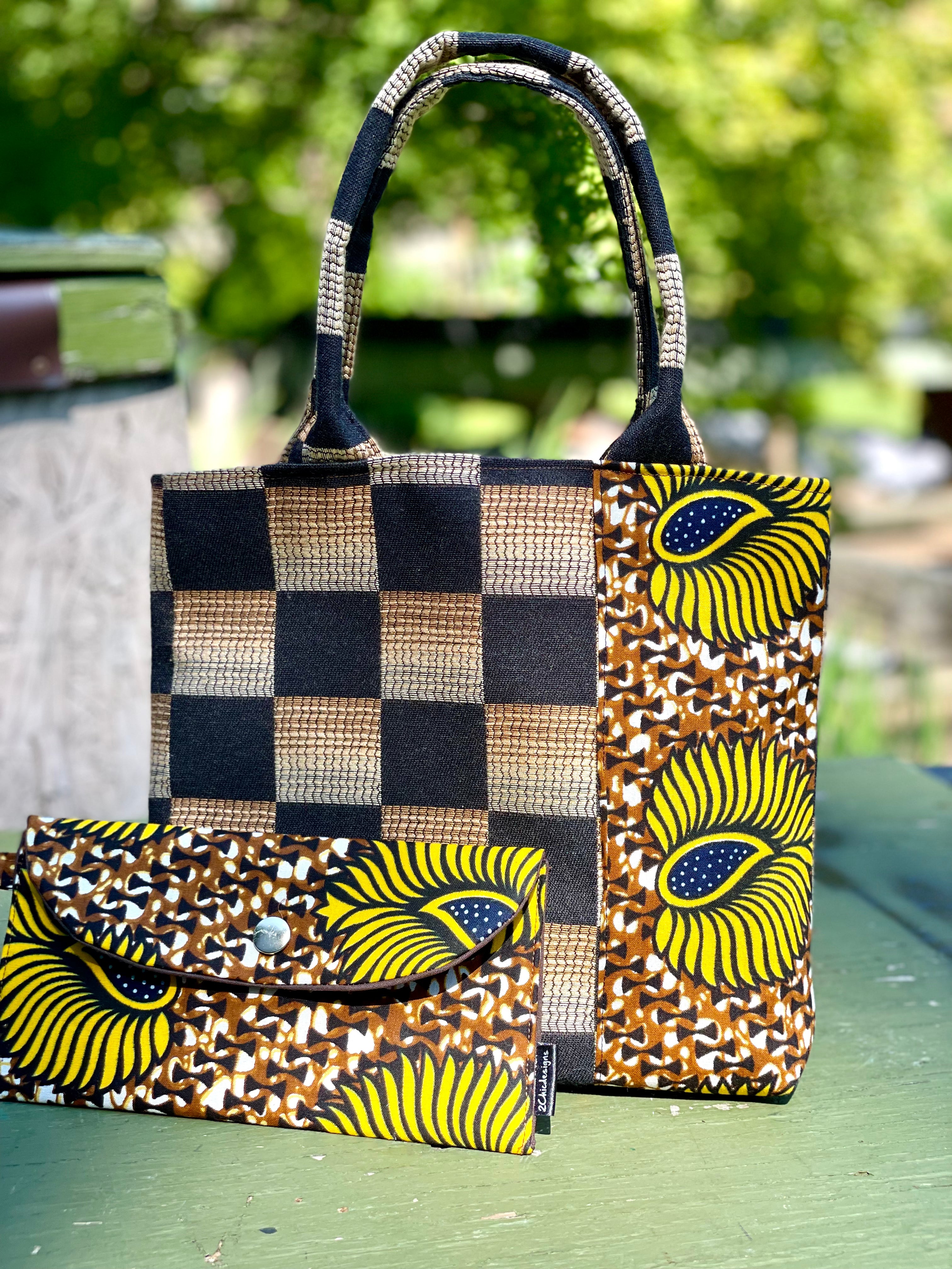 Geometric Print Tote