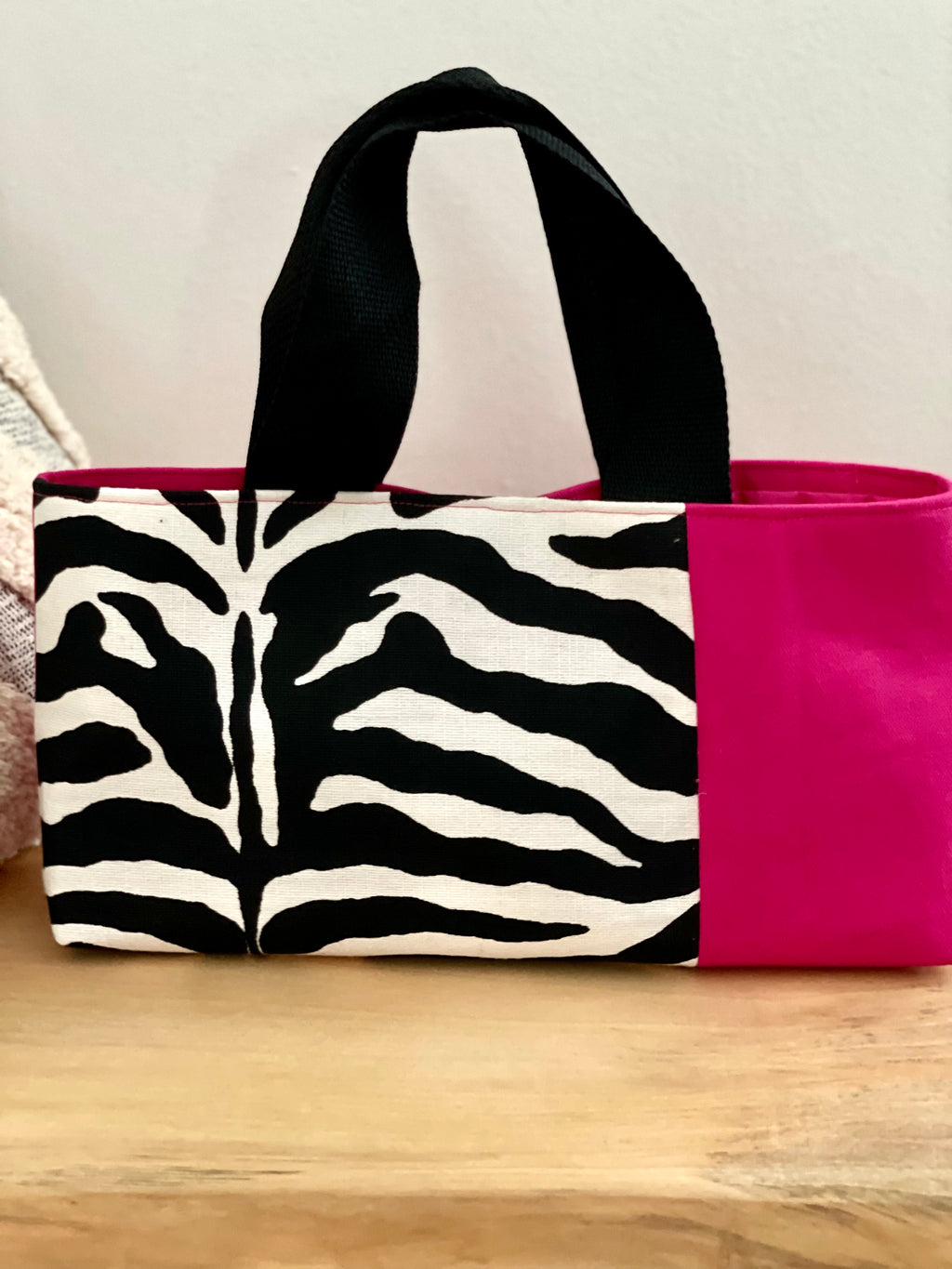 Zebra & Pink Tote