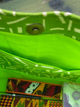 Green Print Tote Bag