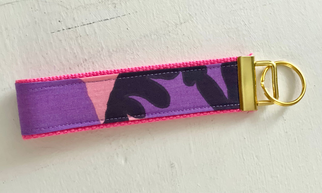 Purple pink Camo Key Fob