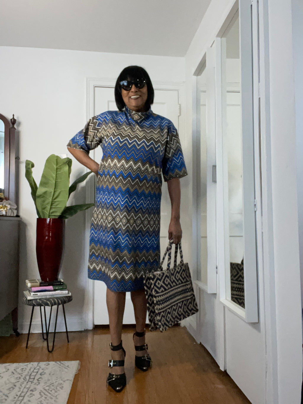 African Print Tote Bag