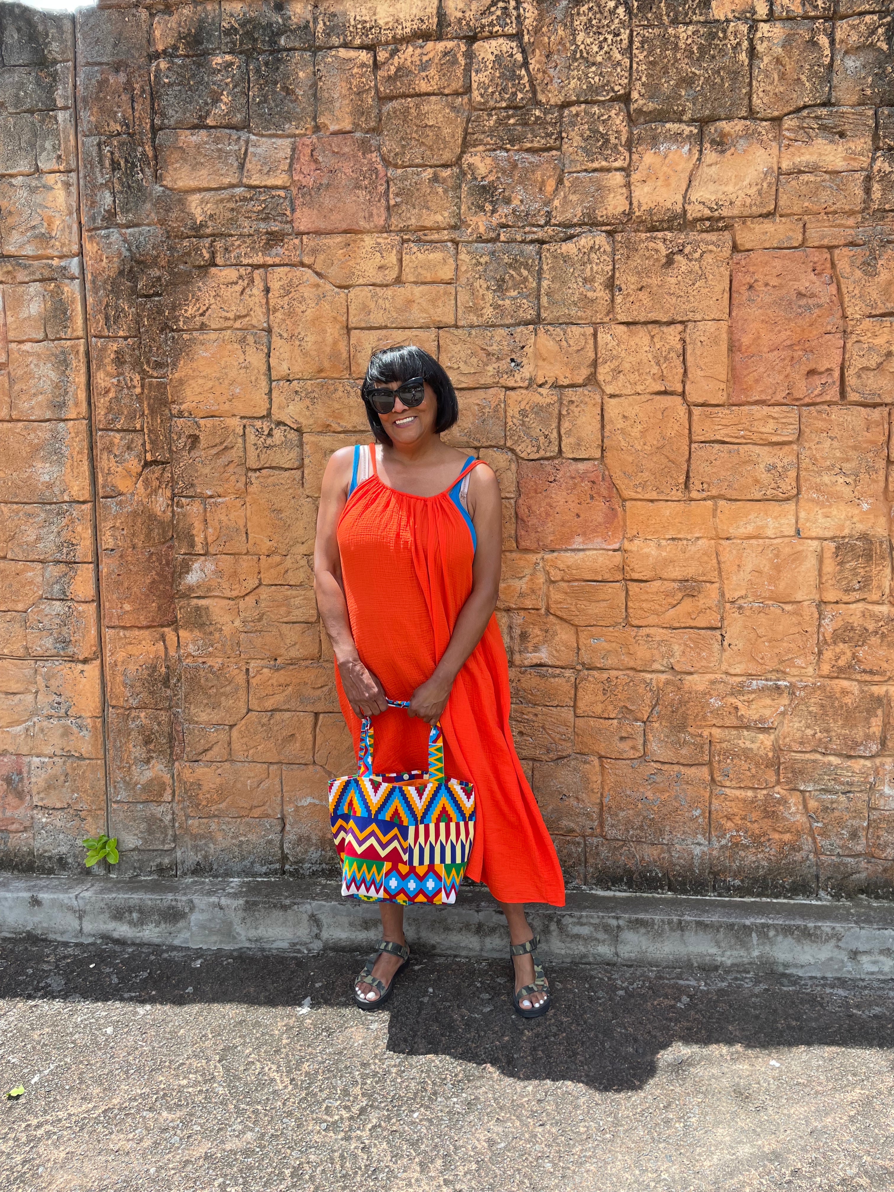 African Print Tote Bag