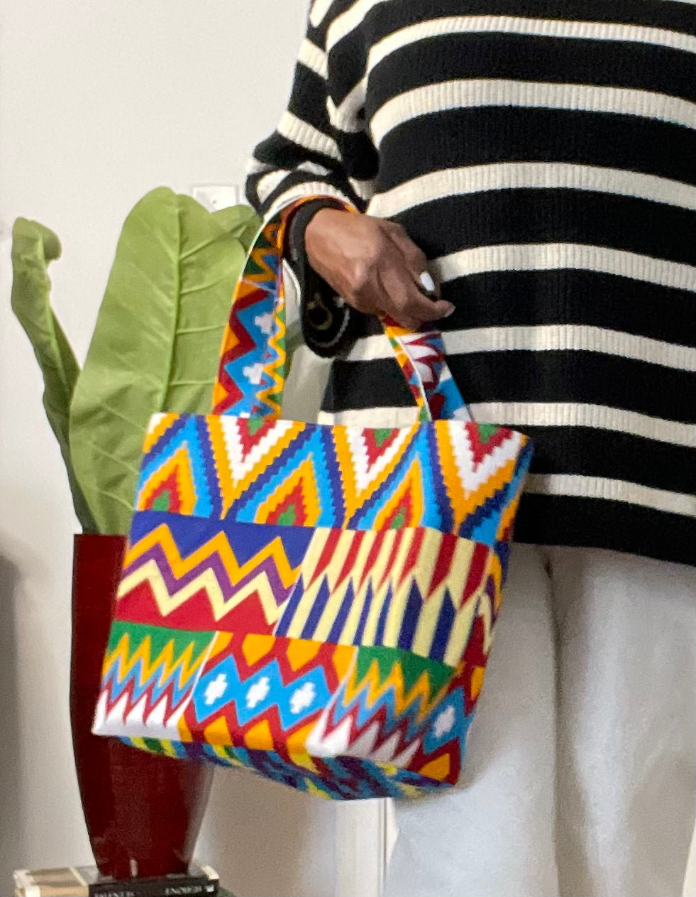 African Print Tote Bag