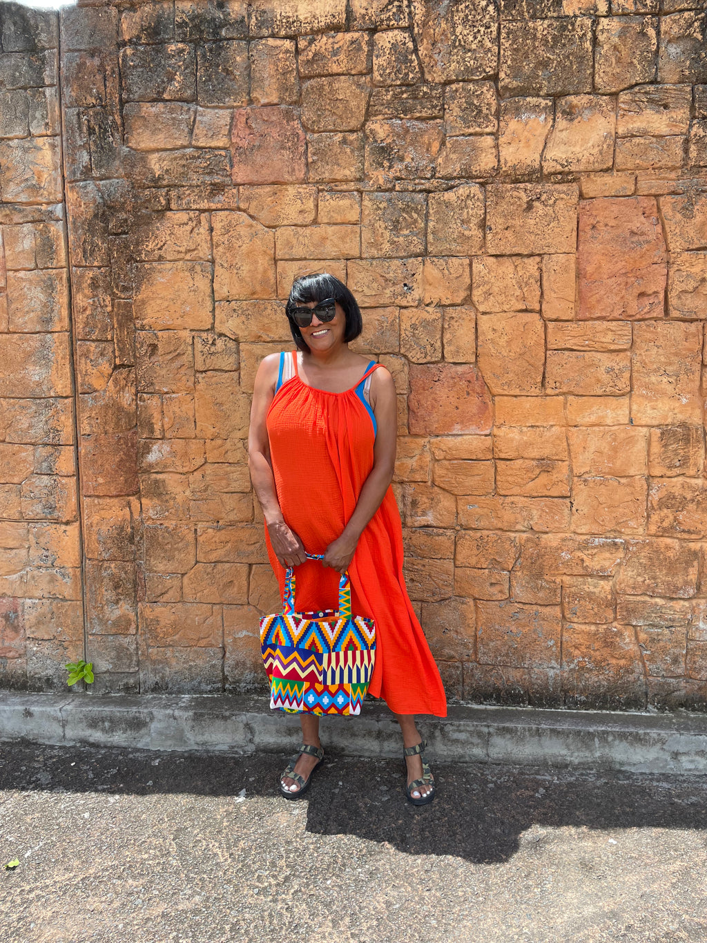 African Print Tote Bag