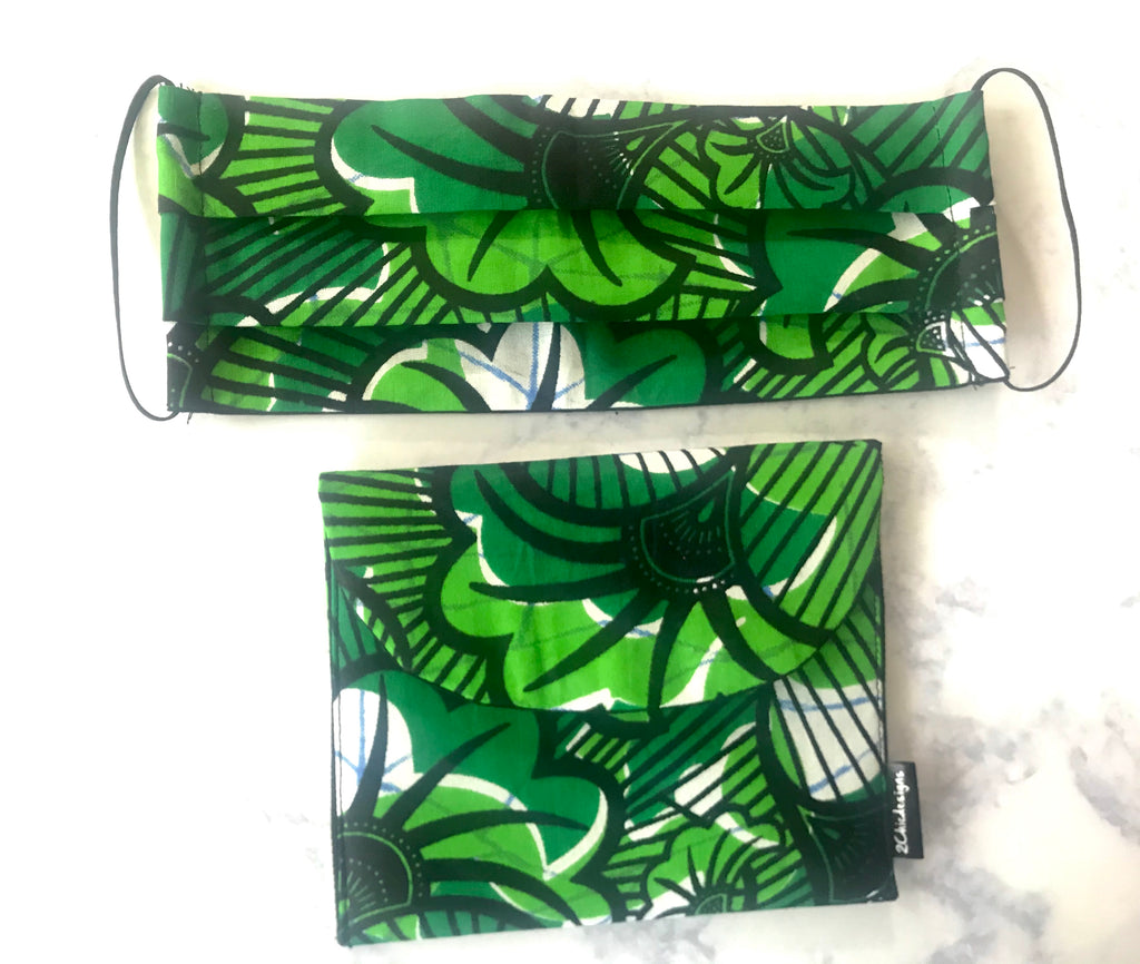 Green floral bag Set