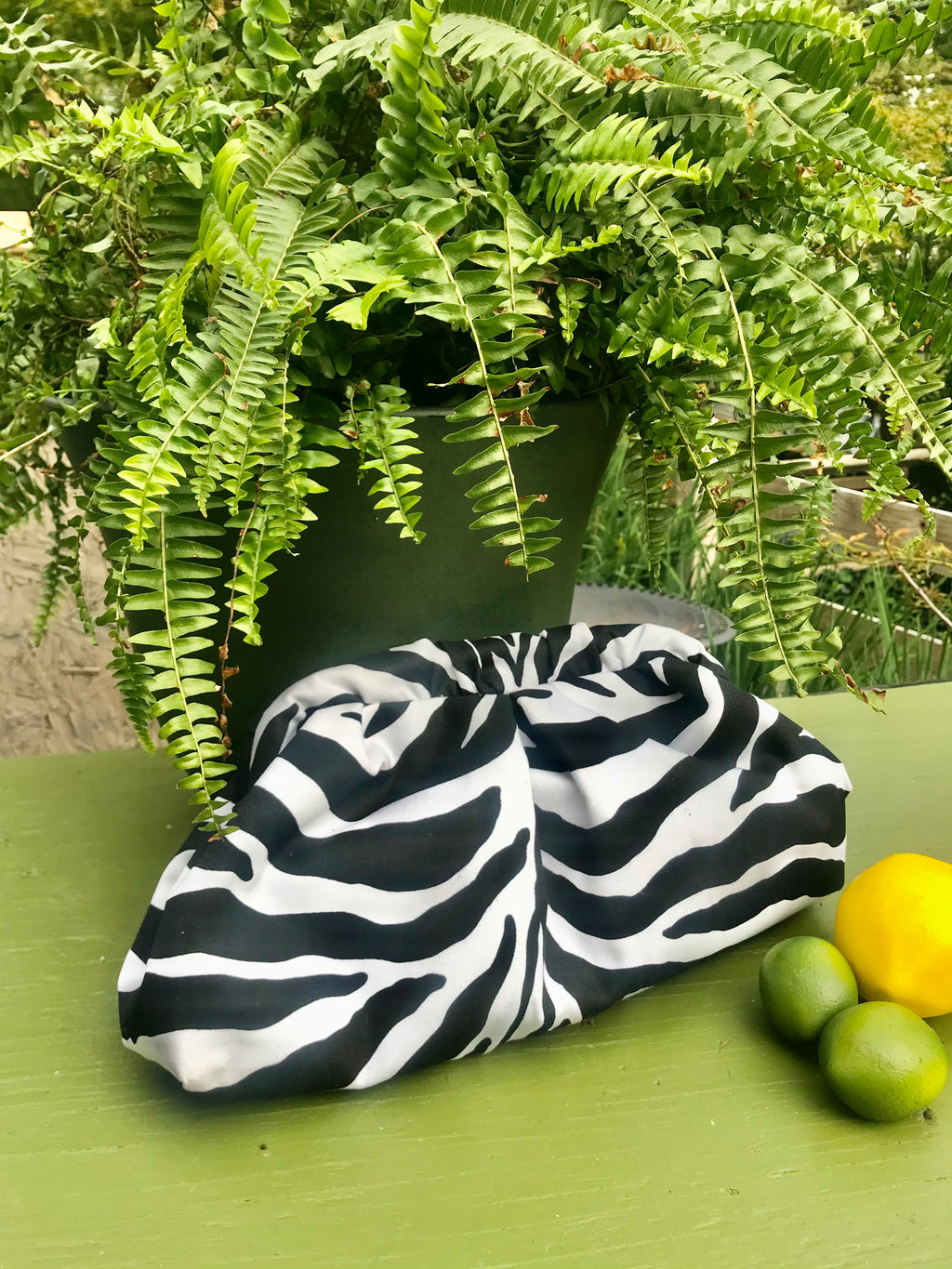 Zebra Print Cloud Clutch Bag