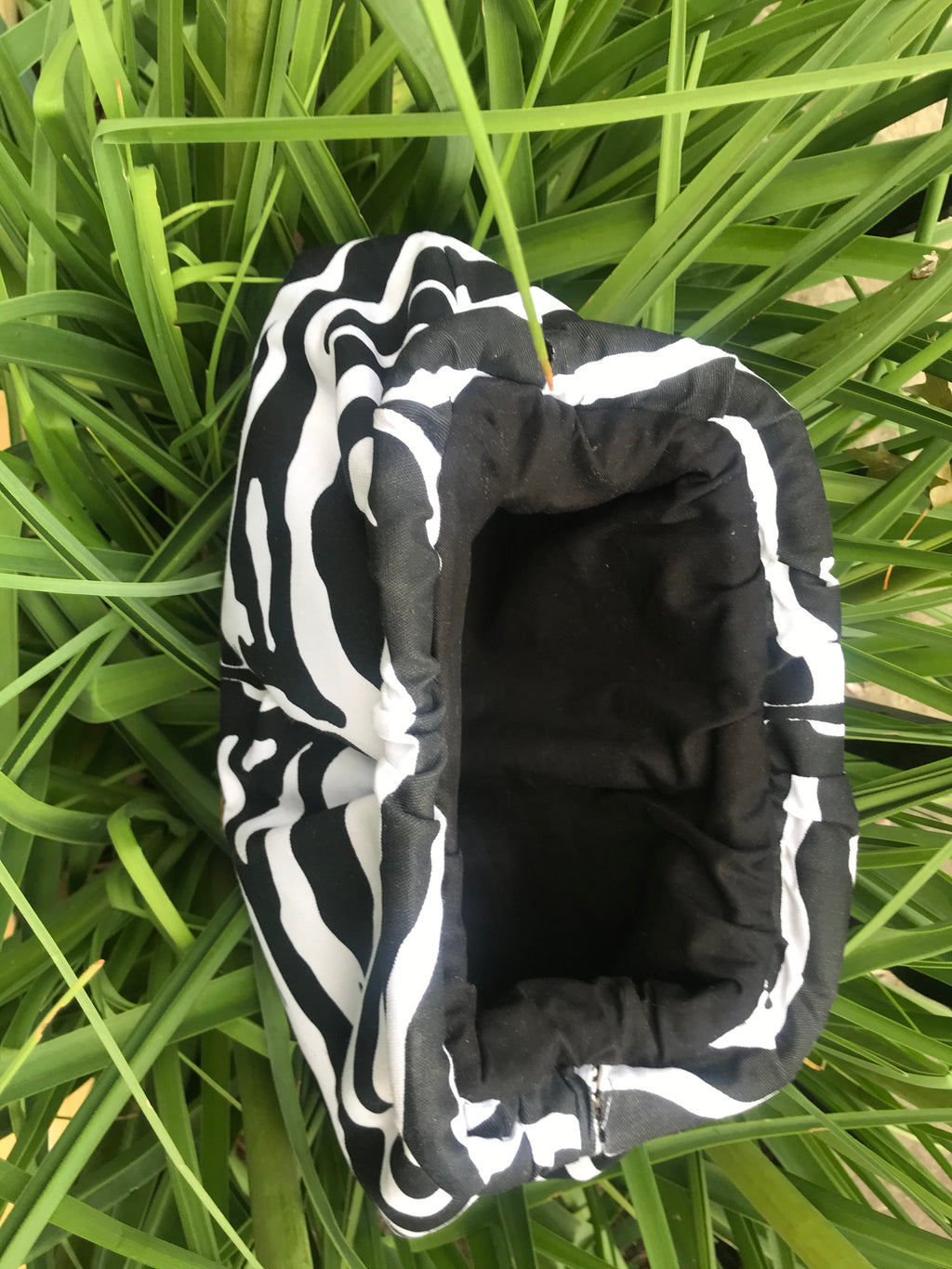 Zebra Print Cloud Clutch Bag