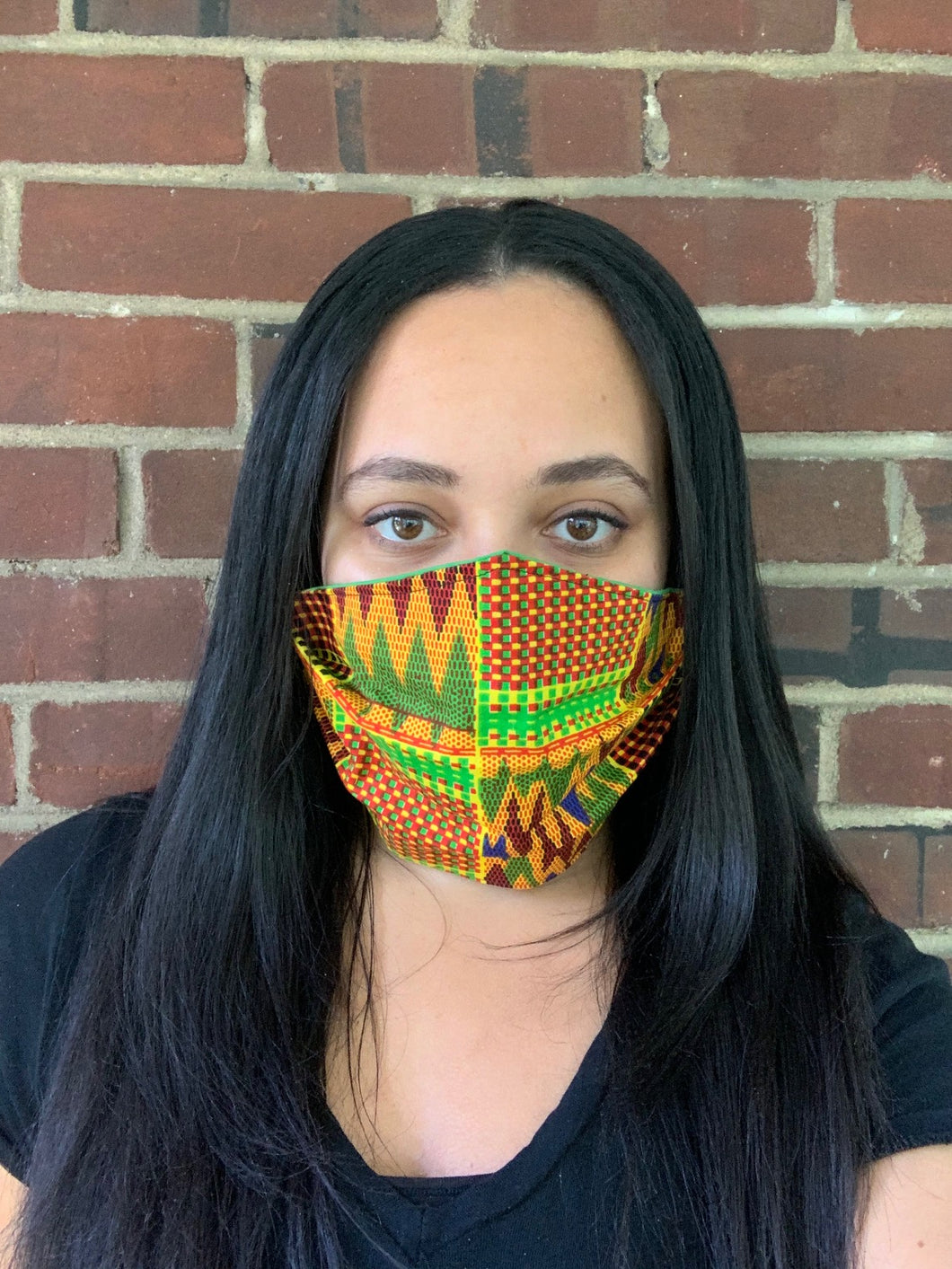 Bright African Print Face Mask
