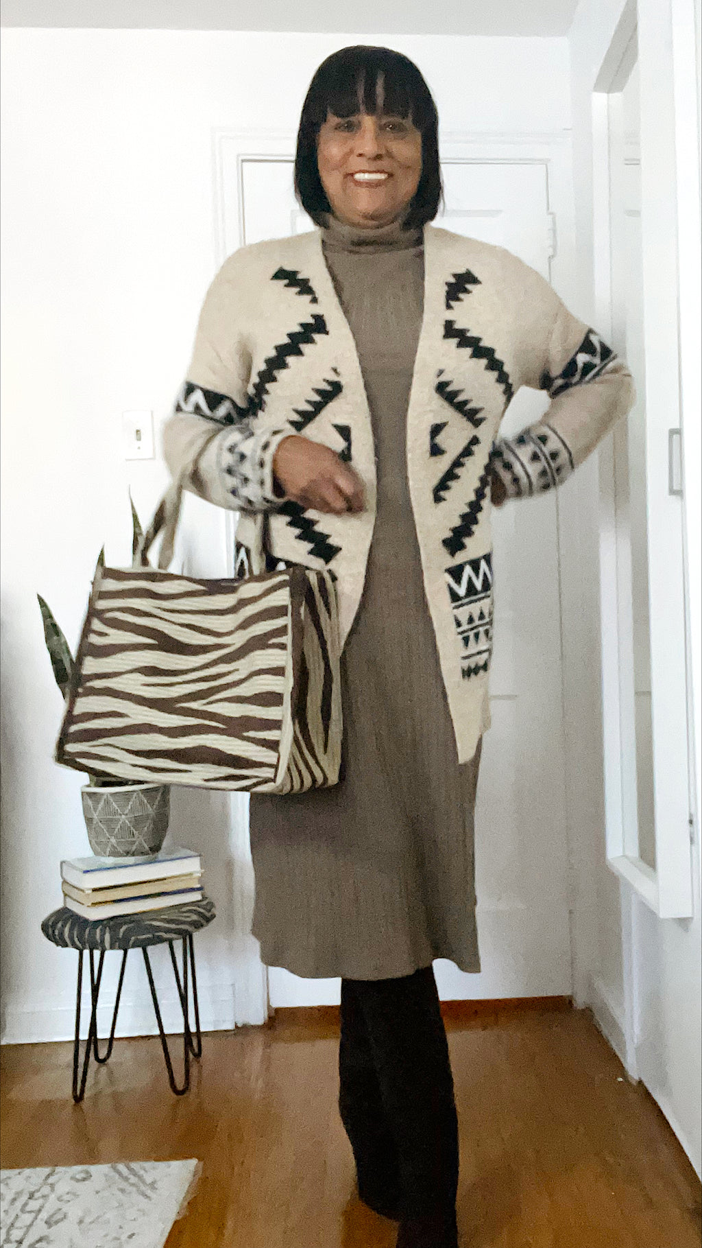 Beautiful brown zebra Tote Bag