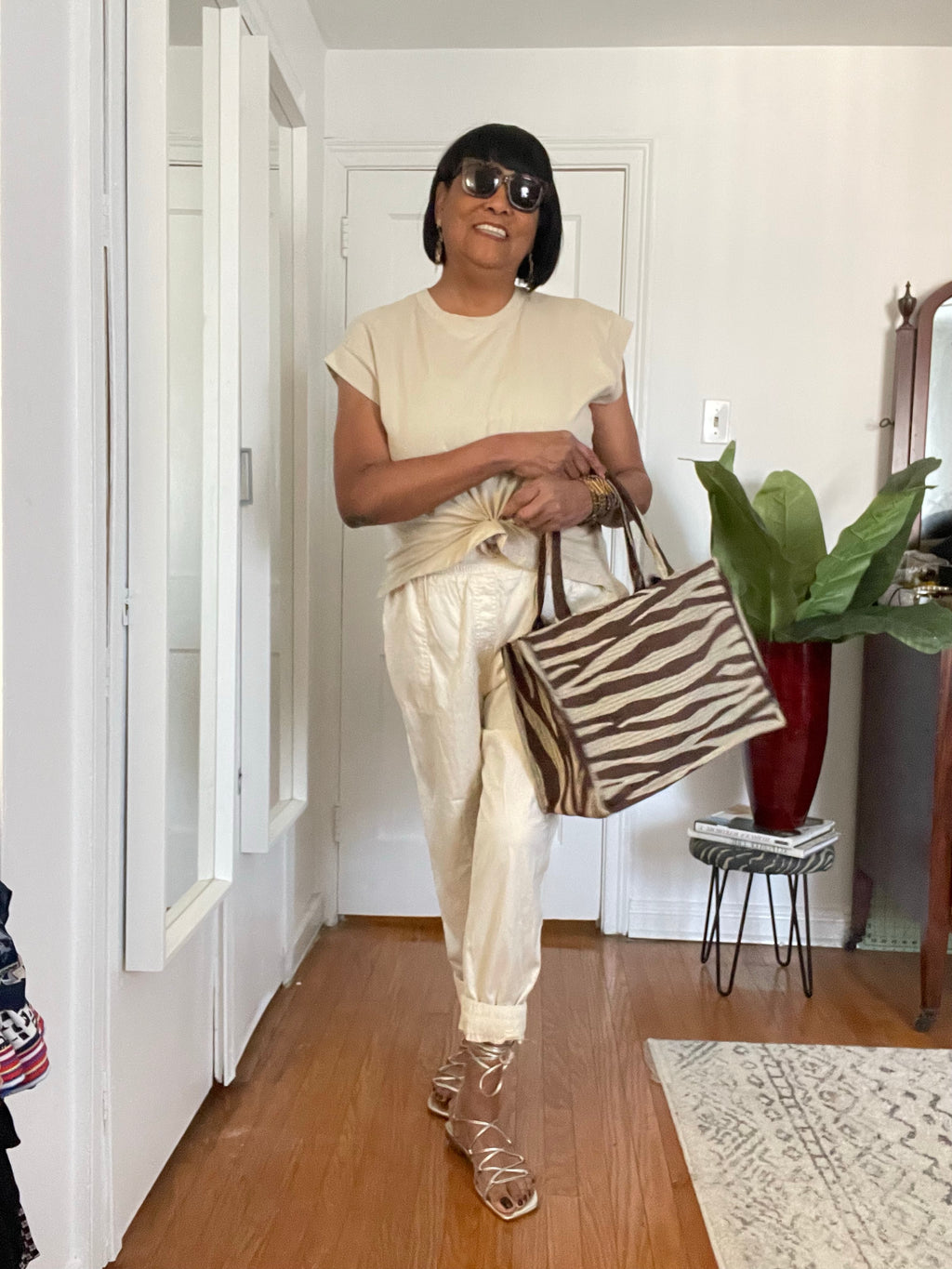 Beautiful brown zebra Tote Bag