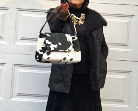 Cow Print Handbag