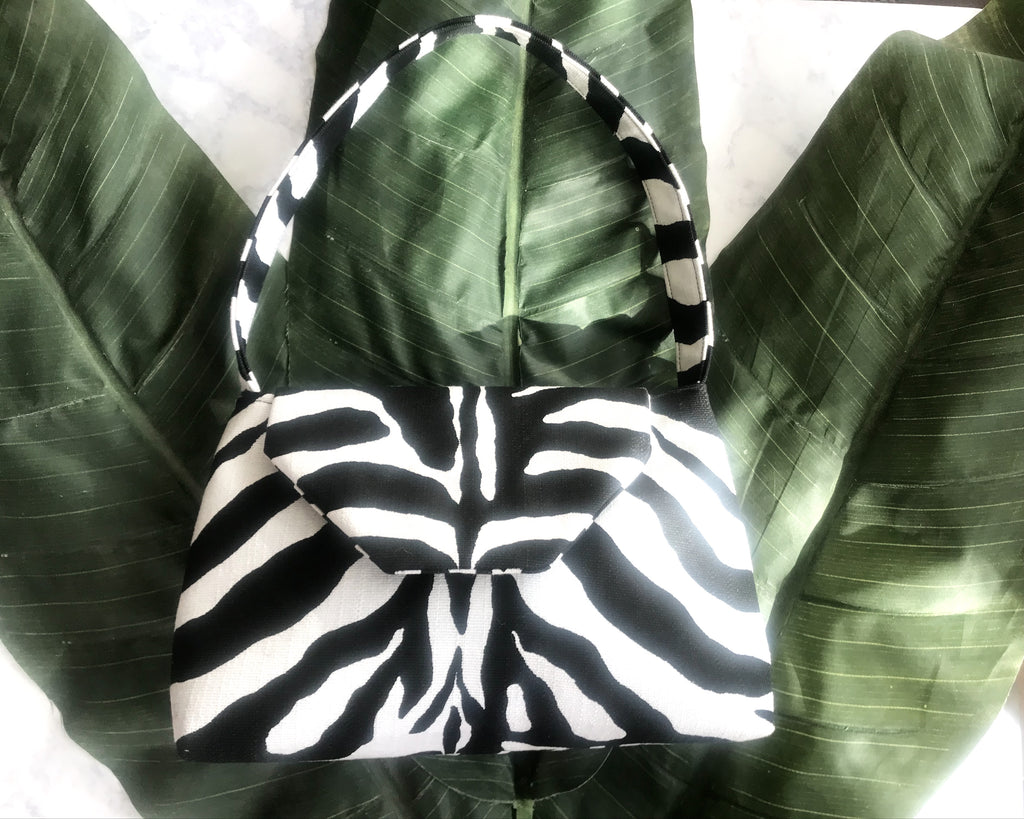 Black and White Zebra print handbag