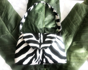 Black and White Zebra print handbag