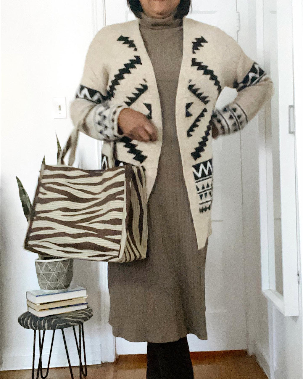 Beautiful brown zebra Tote Bag