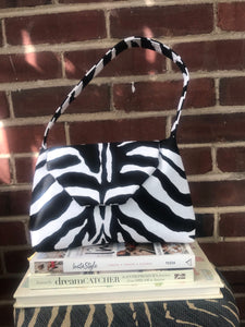 Black and White Zebra print handbag